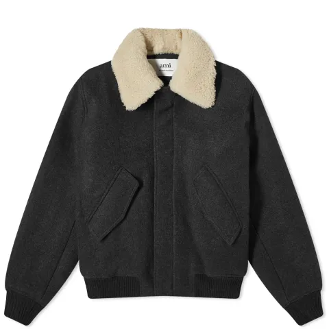 AMI Shearling Collar Jacket