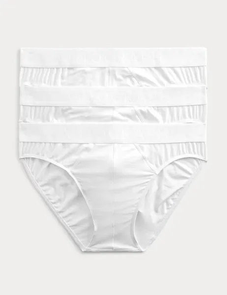 Autograph 3 Pack Supima Cotton Modal Secret Support Briefs White