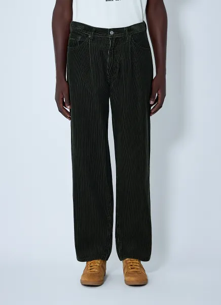 Wide-Leg Corduroy Pants