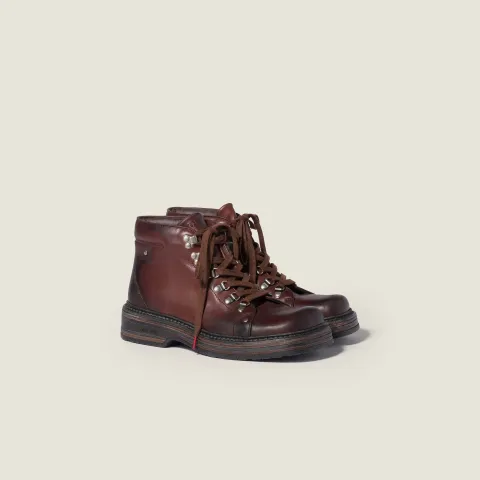 Leather booties