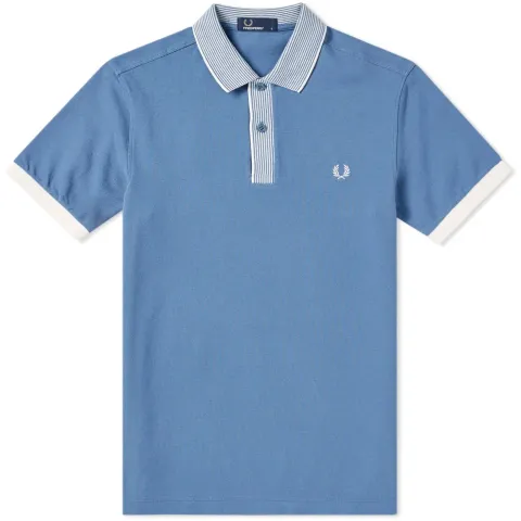 Fred Perry Stripe Collar Pique Polo