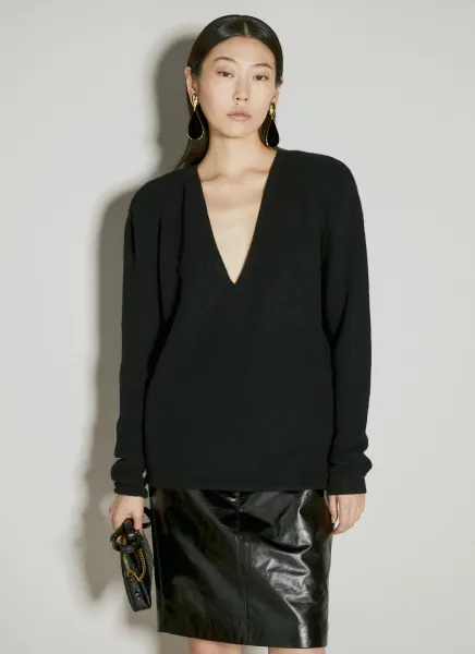 V Neck Wool Sweater