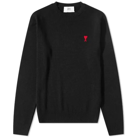 AMI Small A Heart Crew Knit
