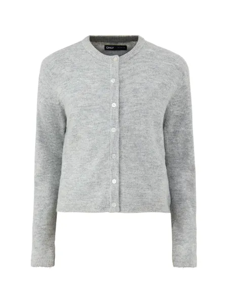 Only Long Sleeve Crew Neck Cardigan