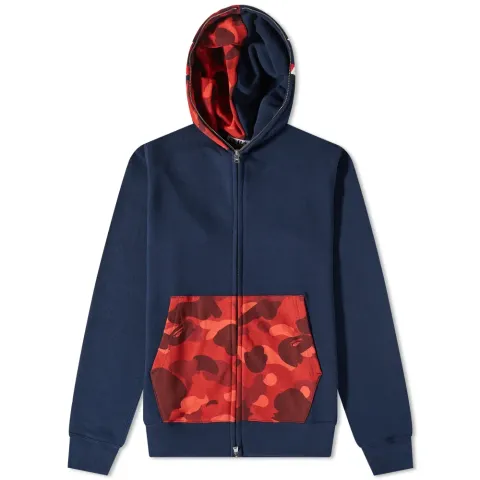 Color Camo Shark Full Zip Hoody