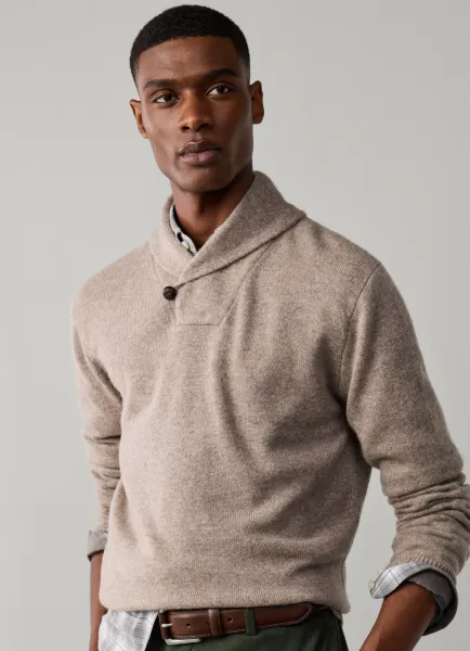 Hackett Merino Wool-Cashmere Shawl Collar Jumper