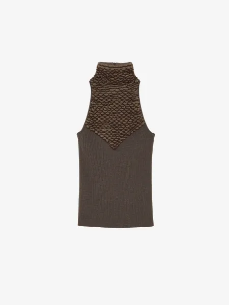 Knit Feathers Top