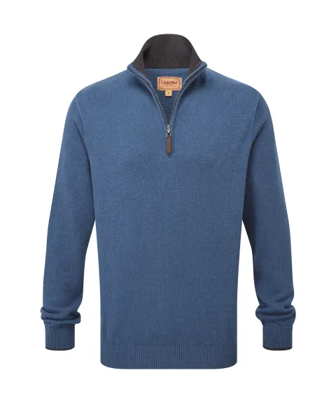 Schöffel Country Castlebay Quarter Zip Jumper - Force Blue