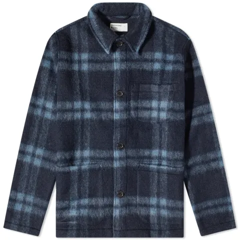 Check Wool Fleece Field Jacket