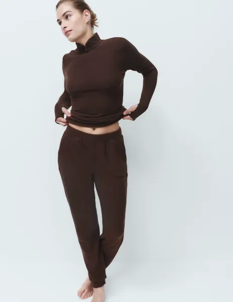 Marks & Spencer Heatgen Maximum Thermal Slim Joggers Bitter Chocolate