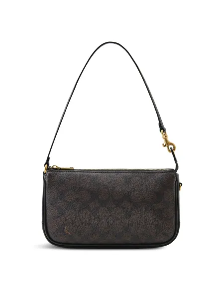 Coach Signature Leather Plaza Shoulder Bag - Walnut