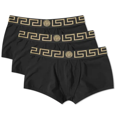 Greek Logo Waistband Boxer Trunk - 3 Pack