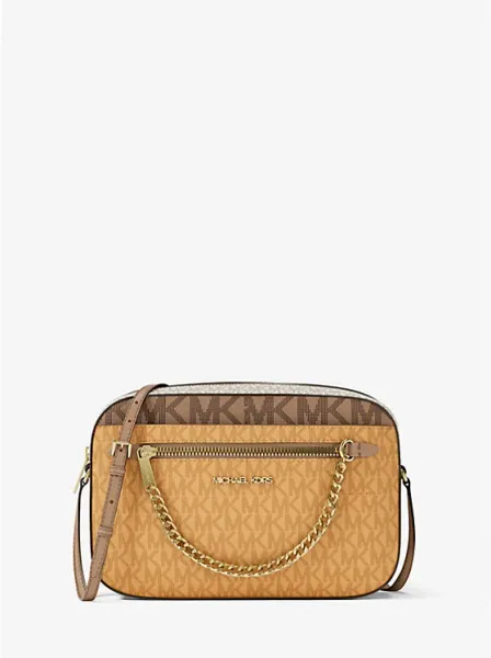 Jet Set Large Signature Logo Crossbody Bag