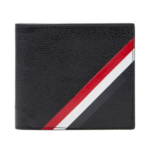 Diagonal Stripe Card Billfold Wallet