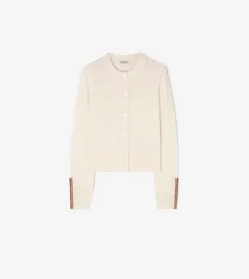 Wool Cardigan in Ivory white