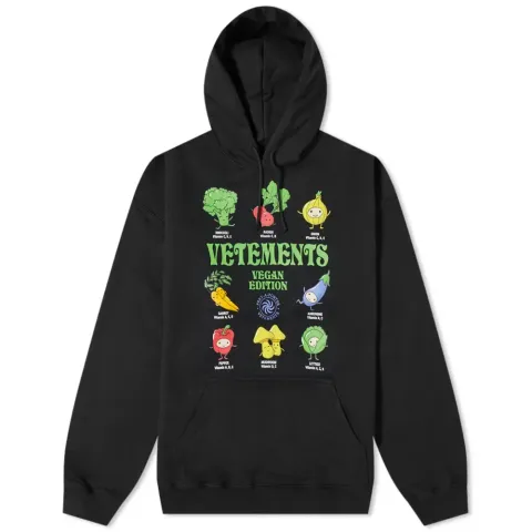 Vegan Logo Oversized Hoodie