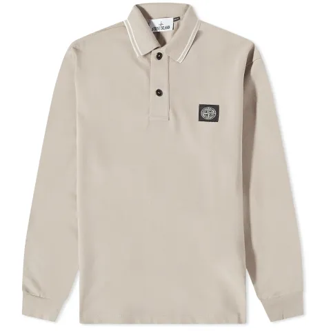 Long Sleeve Patch Polo