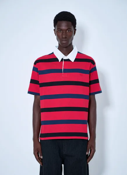 Short-Sleeved Cotton Polo Shirt
