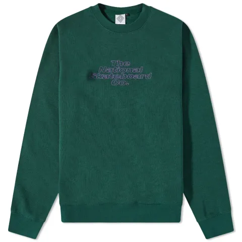The National Skateboard Co. Embroidered Crew Sweat