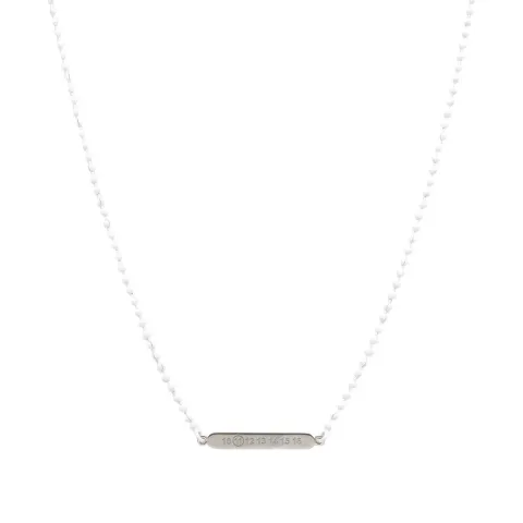 11 Painted Logo Bar Necklace