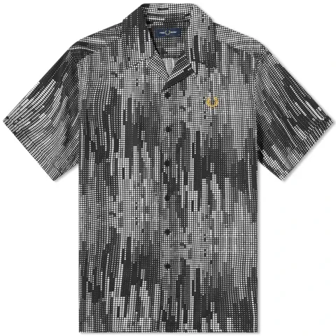 Sound Wave Print Vacation Shirt