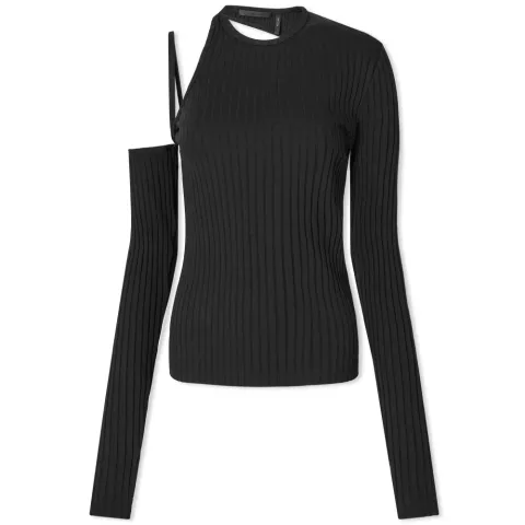 Long Sleeve Pima Cut Out Top