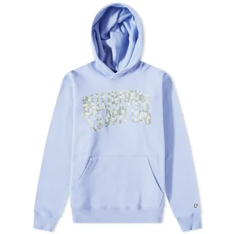 Hibiscus Camo Arch Logo Popover Hoodie