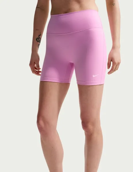 Nike One High Waisted Biker Shorts Light Pink