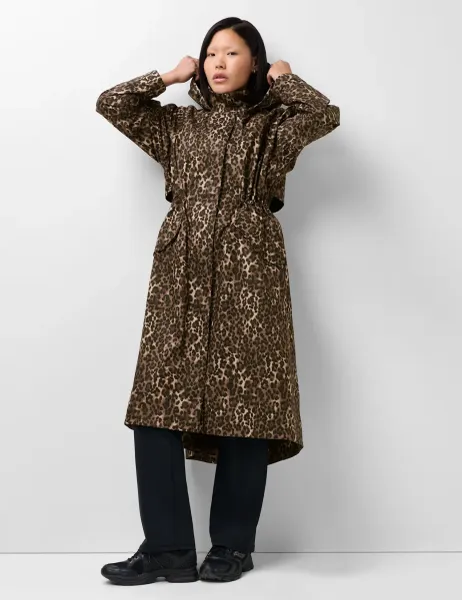 Sweaty Betty Motion Waterproof Longline Parka Brown Mix