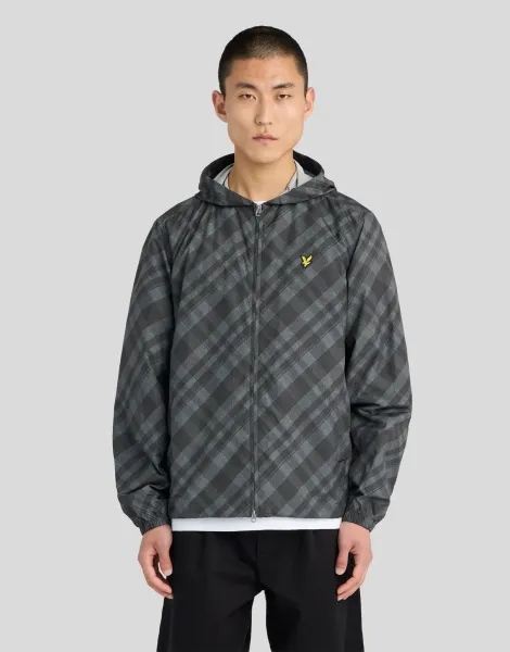 Lyle & Scott Tartan Lightweight Hooded Jacket
