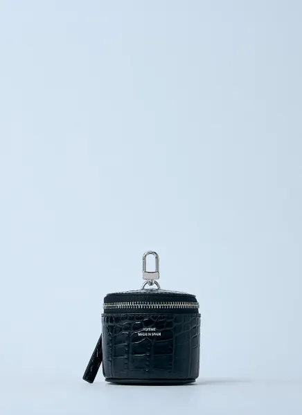 Croc-Embossed Jewelry Box