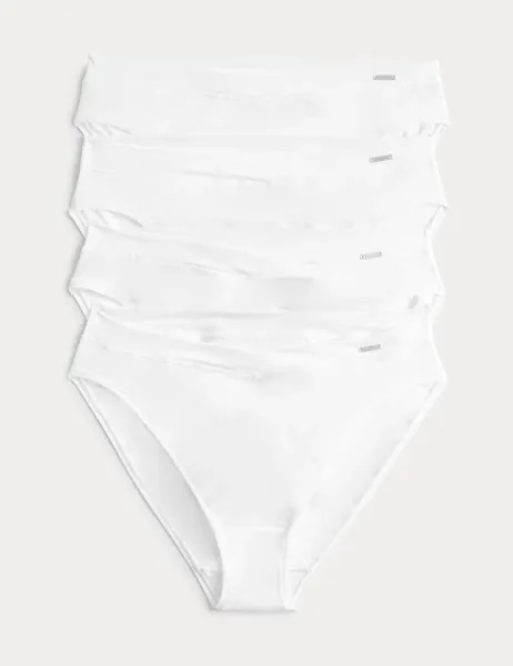 Autograph 4pk Flexifit High Leg Knickers White