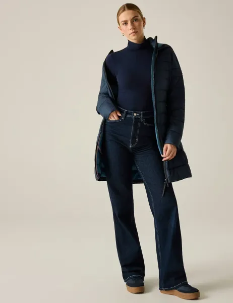 Amara Lightweight Puffer Jacket Navy