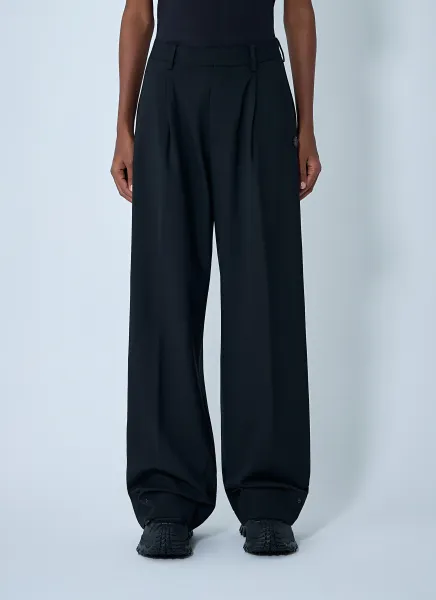Wool-Blend Gabardine Pants