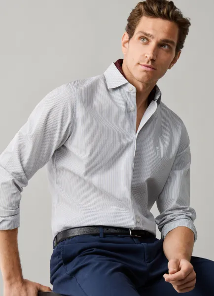 Hackett Tailored Fit Echo Stripe Shirt