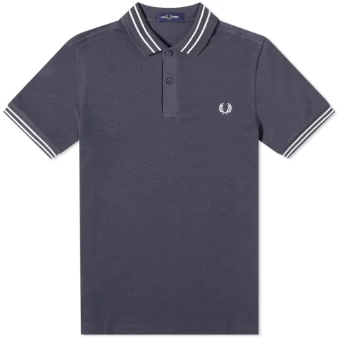 Textured Panel Polo Shirt