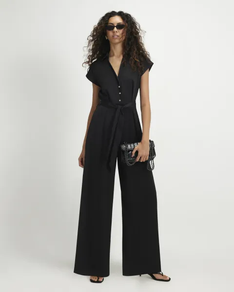 River Island Cap Sleeve Jumpsuit
