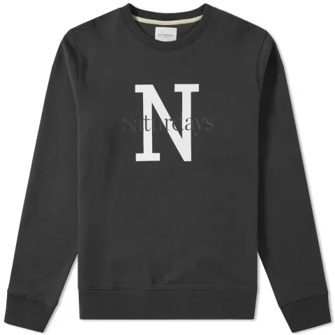 Saturdays Bowery NY Overlay Crew Sweat
