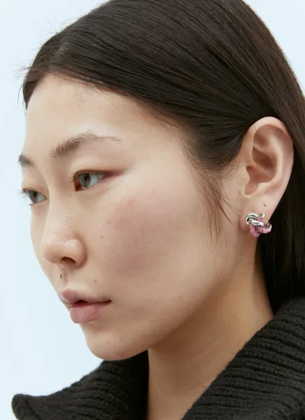 Knot Hoop Earrings