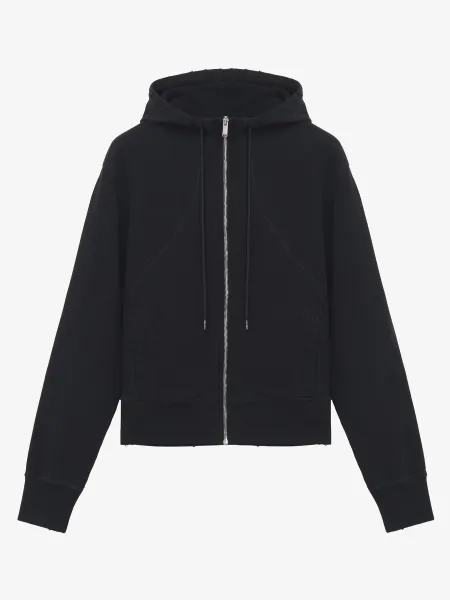 Hooded Zip Through Sweatshirt