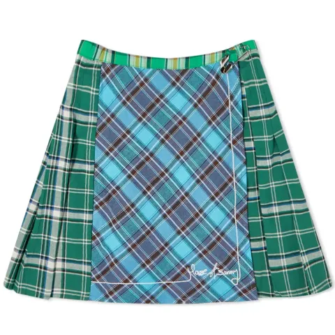 The Victoria Check Mini Skirt