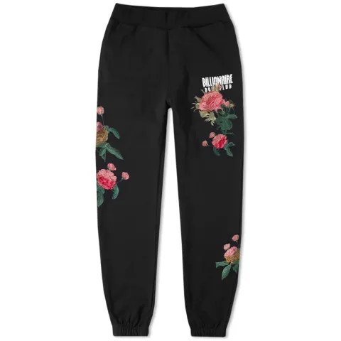 Embroidered Floral Sweat Pant