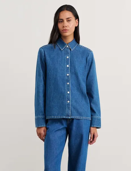Denim Relaxed Shirt Blue