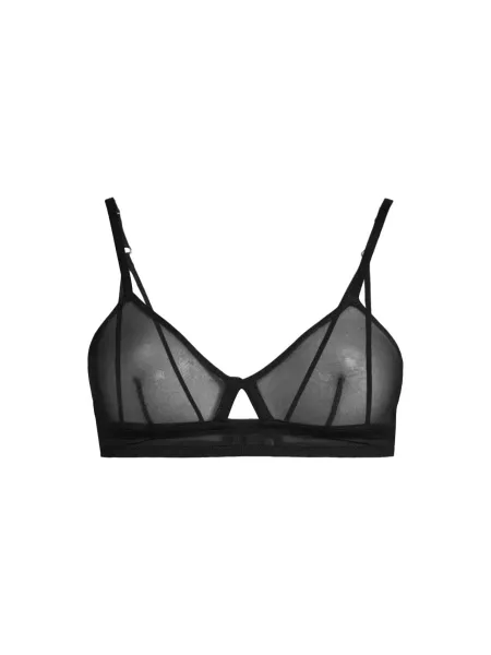 Understatement Mesh Cut-Out Triangle Bralette