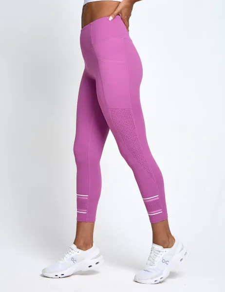 Lilybod High Waisted 7/8 Leggings Pink Magenta