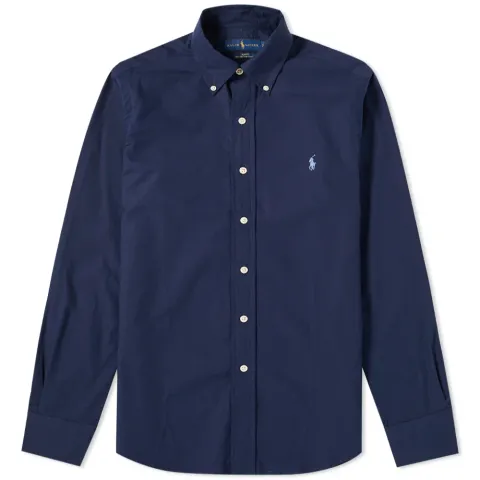 Slim Fit Button Down Poplin Shirt