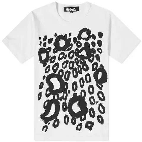 Comme des Garcons Black Leopard Print T-Shirt