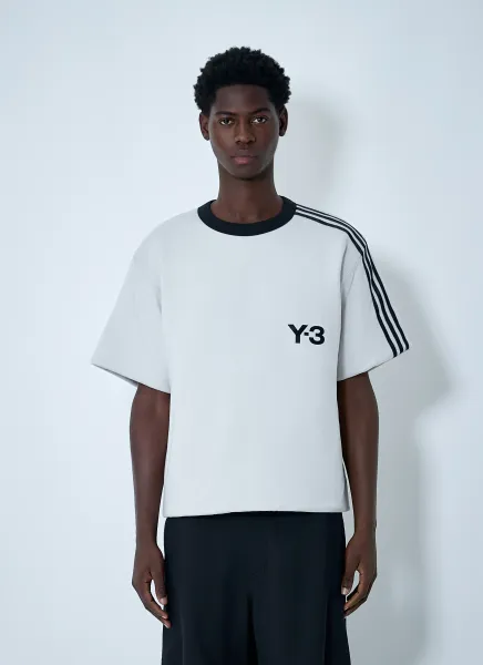 Padded Logo Motif T-Shirt
