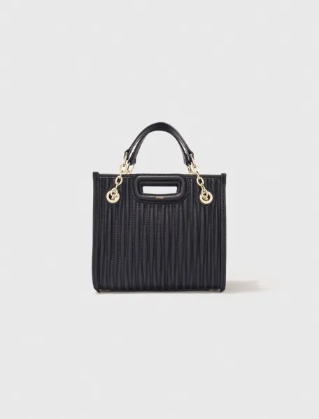 Mini quilted leather tote bag
