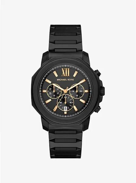 Oversized Prescott Black-Tone Watch